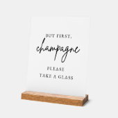 Champagne Trouw Teken Acryl Bord (Hoek)