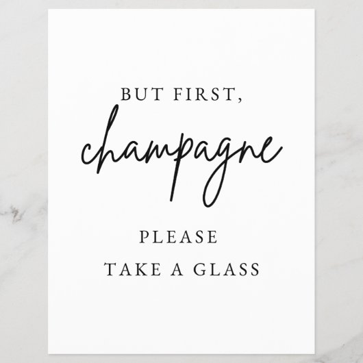 Champagne Trouw Teken Flyer (Voorkant)