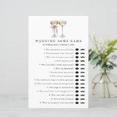 Champagne Trouwschoen Spel Vrijgezellenfeest Sjabl (Staand voorkant)