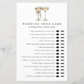 Champagne Trouwschoen Spel Vrijgezellenfeest Sjabl (Voorkant)