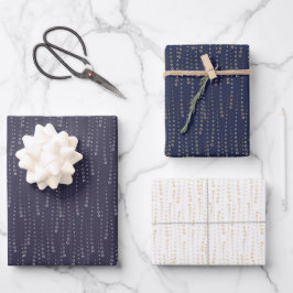 Champagne, Twilight, Midnight Nieuwjaar Inpakpapier Vel