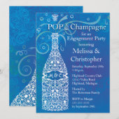 Champagne Uitnodiging (Voorkant / Achterkant)