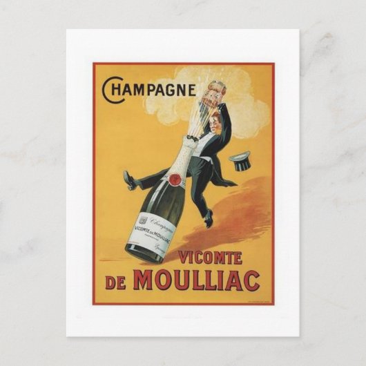 Champagne Viconte De Mouillac Briefkaart (Voorkant)