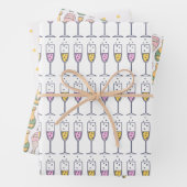 Champagne viering  inpakpapier vel (In situ)