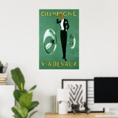 Champagne Vintage Poster (Thuiskantoor)