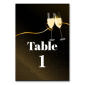 Champagne, volwassene, wijn, tafelkaart kaart (Voorkant)