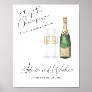 Champagne Vrijgezellenfeest - advies en wensen Poster