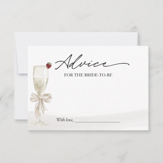 Champagne Vrijgezellenfeest advies voor de bruid K Kaart (Voorkant)