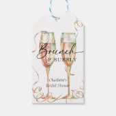 Champagne Vrijgezellenfeest Cadeaulabel (Voorkant)