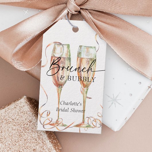 Champagne Vrijgezellenfeest Cadeaulabel