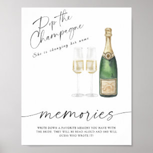 Champagne vrijgezellenfeest - Herinneringen aan de Poster