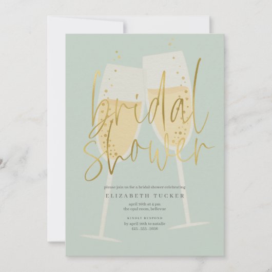 Champagne Vrijgezellenfeest Kaart (Voorkant)