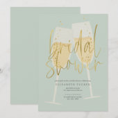 Champagne Vrijgezellenfeest Kaart (Voorkant / Achterkant)