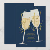 Champagne Vrijgezellenfeest Kaart (Voorkant / Achterkant)