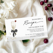 Champagne Vrijgezellenfeest Recept Request Enclosu Informatiekaartje