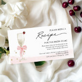 Champagne Vrijgezellenfeest Recept Request Enclosu Informatiekaartje