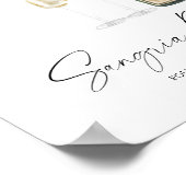 Champagne vrijgezellenfeest - Sangria Bar Poster (Hoek)