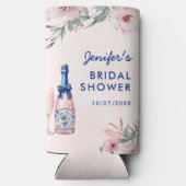 Champagne Vrijgezellenfeest Seltzer Blikjeskoeler (Achterkant)