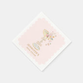 Champagne Vrijgezellenfeest Sips en Bites Servet (Hoek)