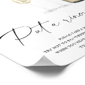 Champagne vrijgezellenfeest - zet een ring op het  poster (Hoek)