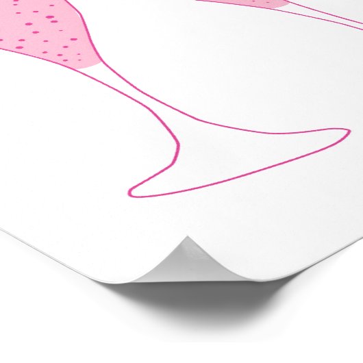 Champagne Wall Art Poster (Hoek)