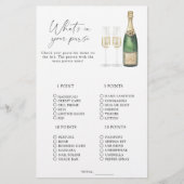 Champagne - Wat zit er in je portemonnee spel (Voorkant)