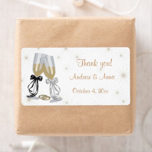 Champagne Wedding Label (Insitu)