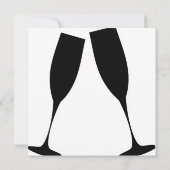 Champagne Wedding Uitnodiging (Achterkant)