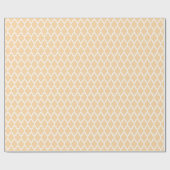 Champagne White Moroccan Quatrefoil Pattern #4 Cadeaupapier (Vlak)