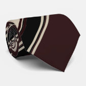 Champagne Wine en Blackberry Striped Stropdas (Opgerold)