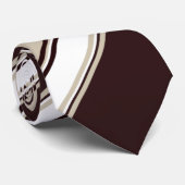 Champagne Wine en melkafwisselend gestreept Stropd Stropdas (Opgerold)