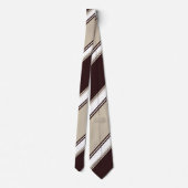 Champagne Wine en melkafwisselend gestreept Stropd Stropdas (Achterkant)