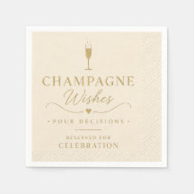 Champagne Wishes Cocktail Servetten