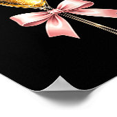 Champagne With Nk Bow For Women Luxurious New Year Poster (Hoek)