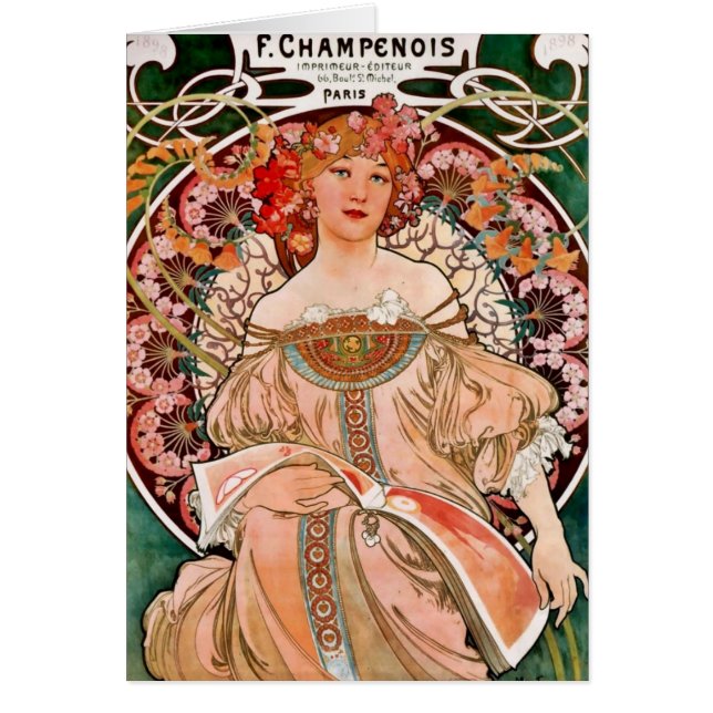 Champagne Woman - F. Champenois Imprimeur (Voorkant)