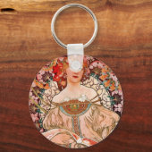 Champagne Woman - F. Champenois Imprimeur Sleutelhanger (Voorkant)