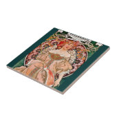 Champagne Woman - F. Champenois Imprimeur Tegeltje (Zijkant)