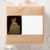 Champagne Woman on Black Etiket (Insitu)