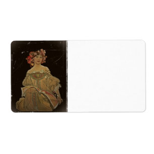 Champagne Woman on Black Etiket