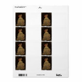 Champagne Woman on Black Etiket (Full Sheet)