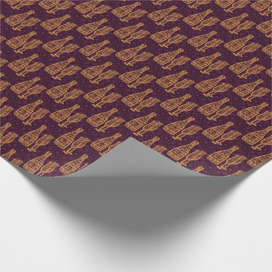 Champagne Wrapping Paper Cadeaupapier (Hoek)