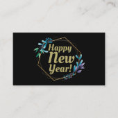 Champagne & Wreath, New Year's Eve Party Ticket Informatiekaartje (Voorkant)