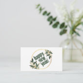 Champagne & Wreath, New Year's Eve Party Ticket Informatiekaartje (Staand voorkant)