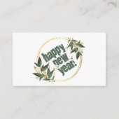 Champagne & Wreath, New Year's Eve Party Ticket Informatiekaartje (Voorkant)