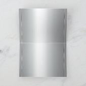 Champagne Zilveren 25e Verjaardagskaarten Kaart (Binnen)