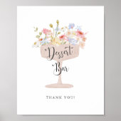 Champagnebloemblaadjes en Prosecco Dessert Bar Sig Poster (Voorkant)