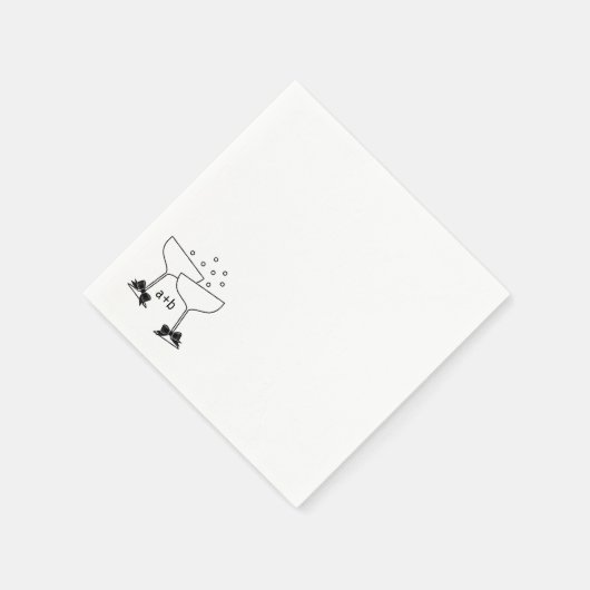 Champagnebogen Servet (Hoek)