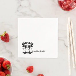 champagneboog servet