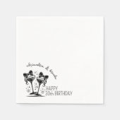 champagneboog servet (Voorkant)