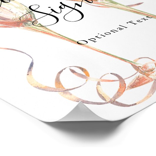 Champagnebord Poster (Hoek)